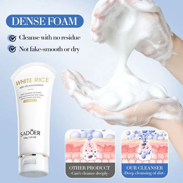 SADOER White Rice + 15% Niacinamide Dense Foam Cleanser ( The Savings Spot Sale )