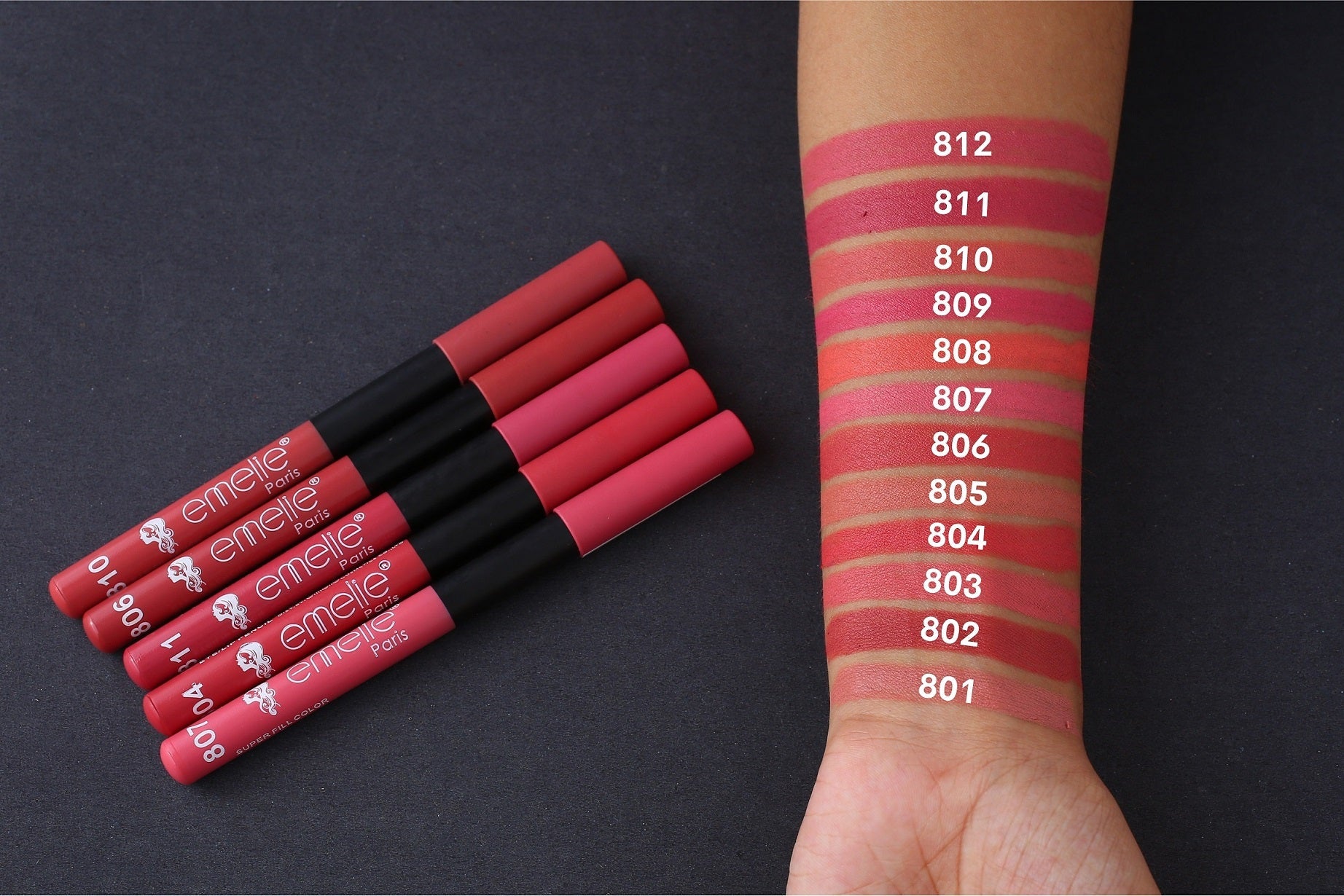 Emelie Matte Lip & Eye Pencil