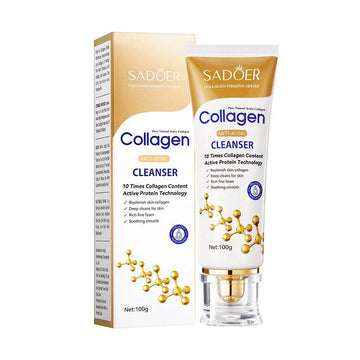 SADOER Collagen Anti-Aging Cleanser – Firming, Hydrating & Youth-Boosting Face Wash ( The Savings Spot Sale )