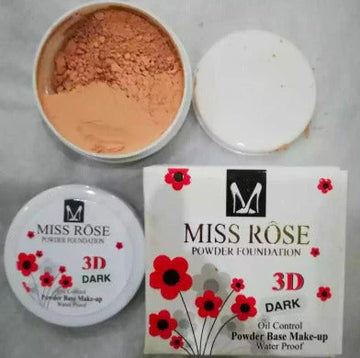 Miss Rose - Foundation Base Loose Powder - Make up Cover.