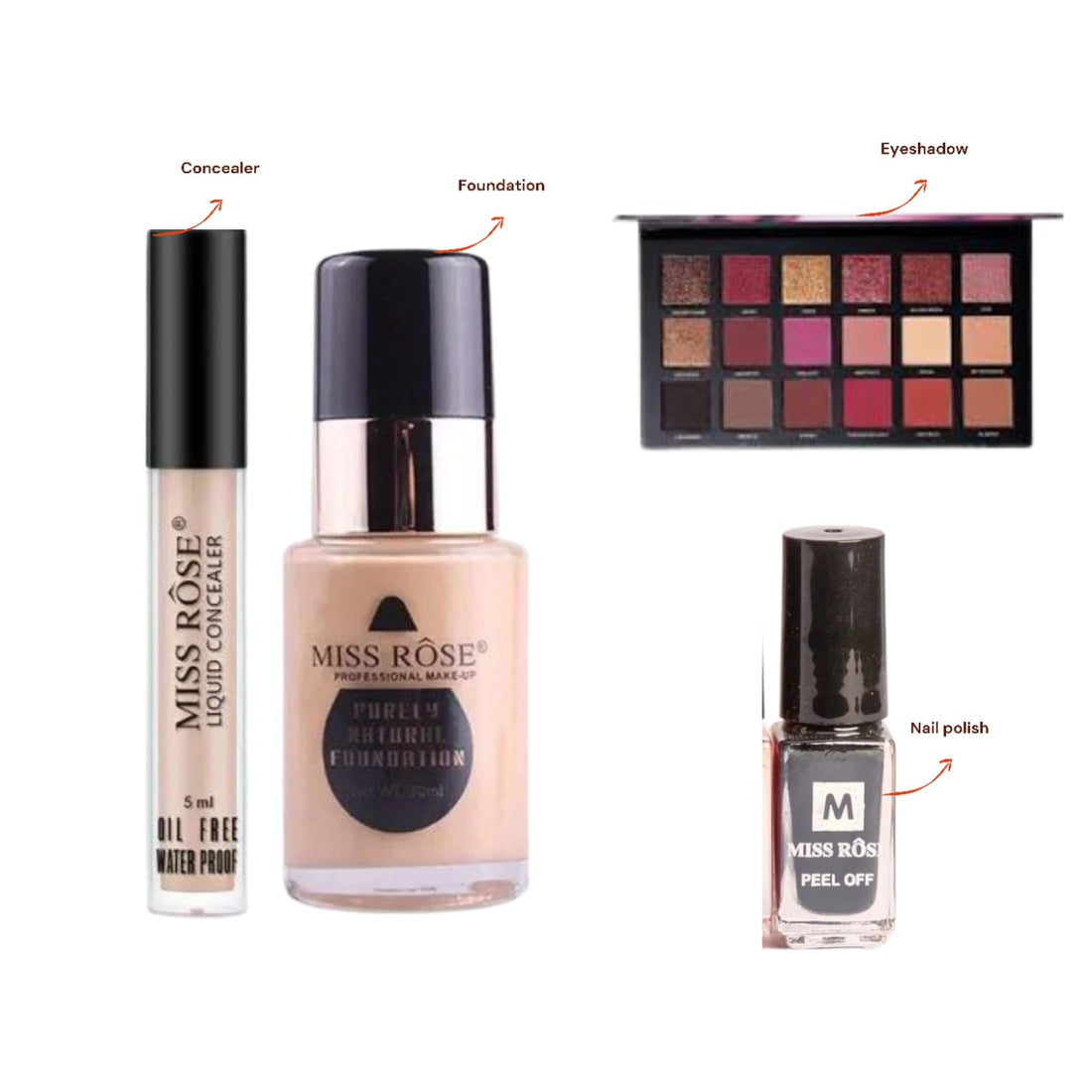 Miss Rose Beauty Pro Kit Set of 4