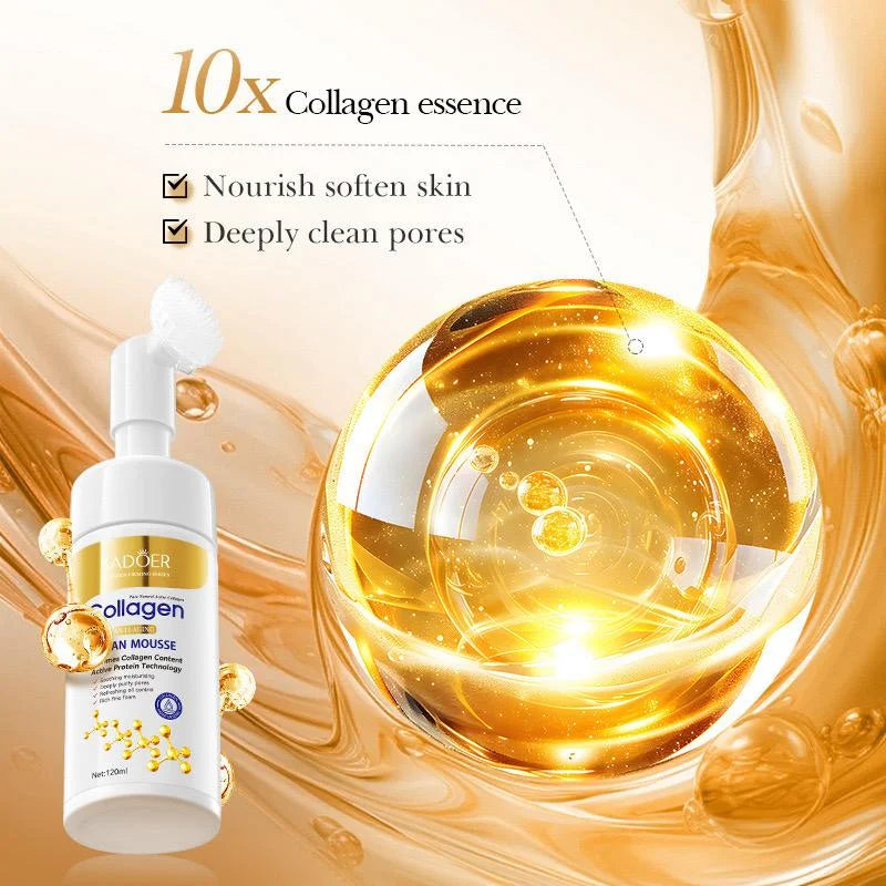 SADOER Collagen Anti-Aging Clean Mousse – Deep Cleansing & Firming Foam for Youthful Skin ( The Savings Spot Sale )