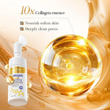 SADOER Collagen Anti-Aging Clean Mousse – Deep Cleansing & Firming Foam for Youthful Skin ( The Savings Spot Sale )