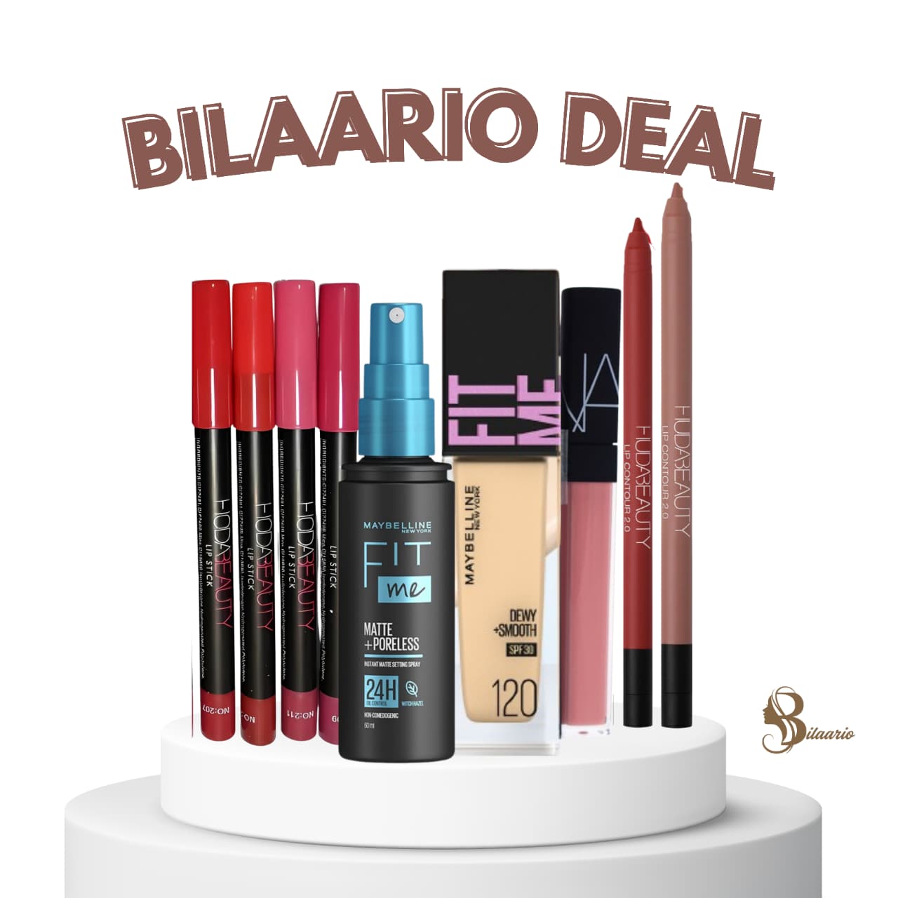 Bilaario All-Day Glow Makeup Kit  5 Piece Power Set