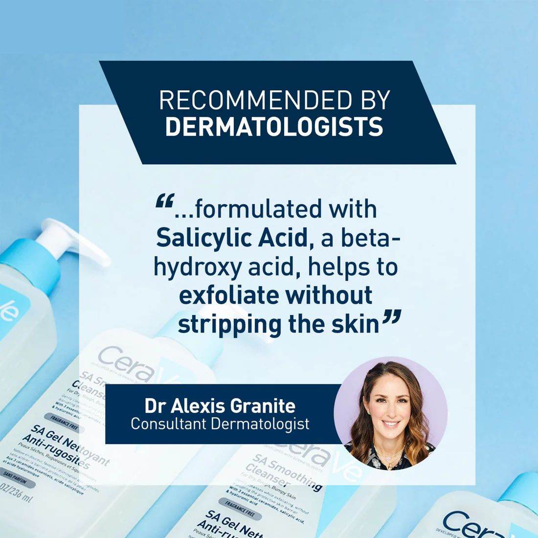 CeraVe SA Smoothing Cleanser: Smooths Rough, Bumpy & Dry Skin