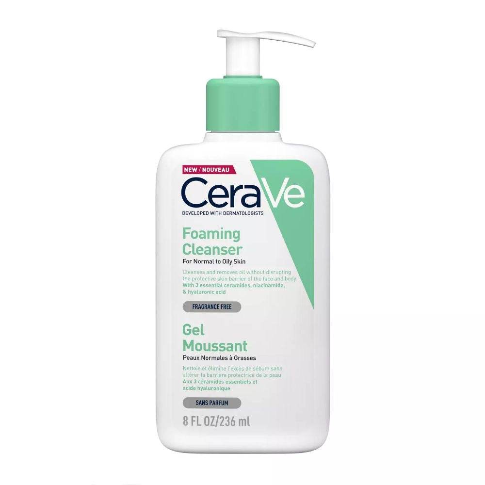 CeraVe Foaming Cleanser: Balanced Skin & 24hr Hydration