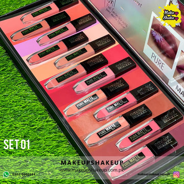Emelie Pure Matte Liquid Mattes – SET A (Nude Set) 12 pcs