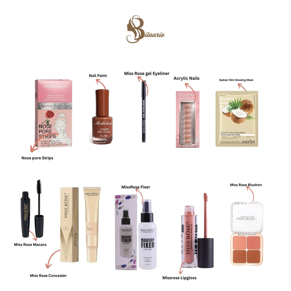 Miss Rose Deal – Complete Make Up Pack of 10