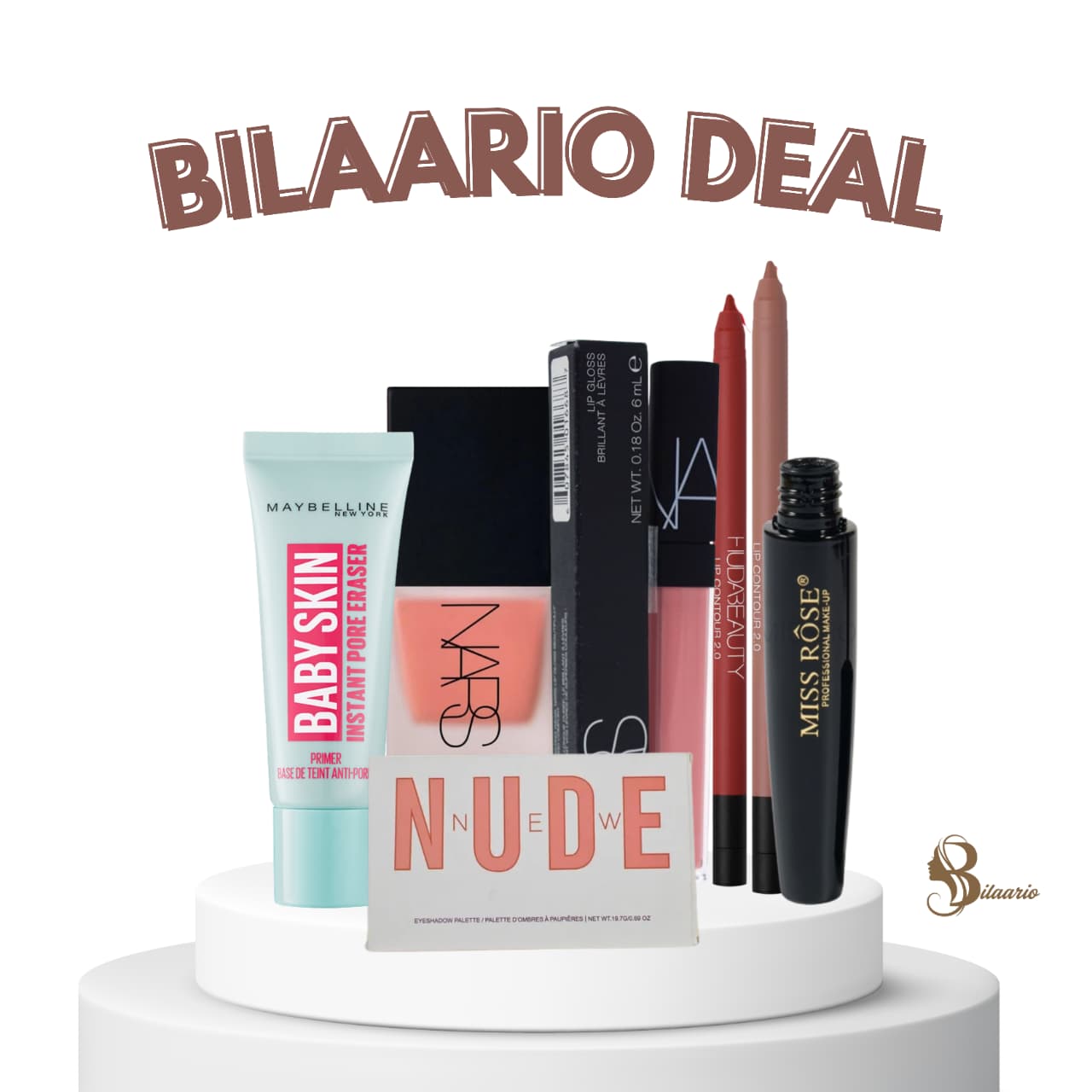 Bilaario Flawless Glow Makeup Kit – 7-Piece Full Face Set