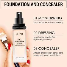 APK Full Coverage 2-IN-1 Foundation and Concealer